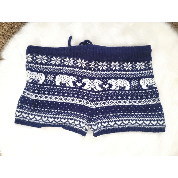 Aerie Fairisle Sweater Shorts - Picture 3 of 4